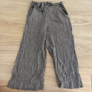 LC Lauren Conrad Gingham Wide Leg Pants